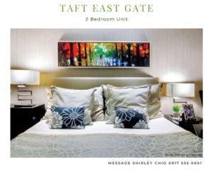 Taft East Gate 2BR condominium for sale