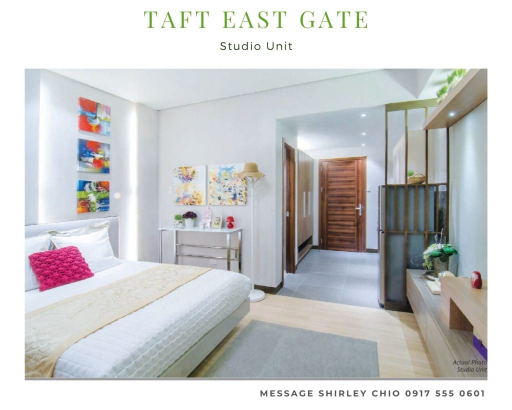 Taft East Gate Studio condominium for sale Cebu