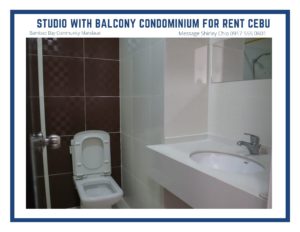 Studio with Balcony Condominium for Rent in Cebu Philippines