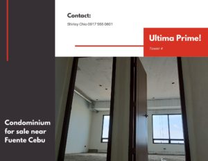 Ultima Prime Tower 4 Condominium for Sale Cebu Fuente Circle