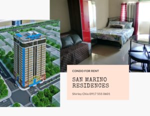 Condominium for rent San Marino Residences Cebu Philippines